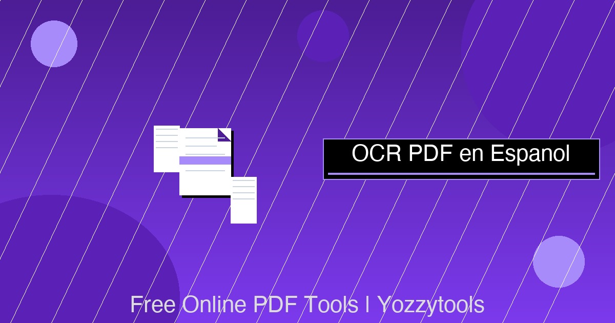 OCR PDF en español — escaneos buscables